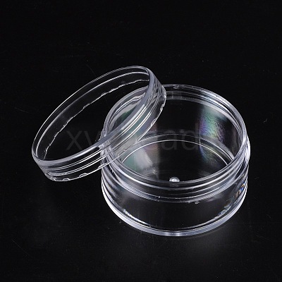 Clear Round Plastic Bead Containers with Lid C052Y-1