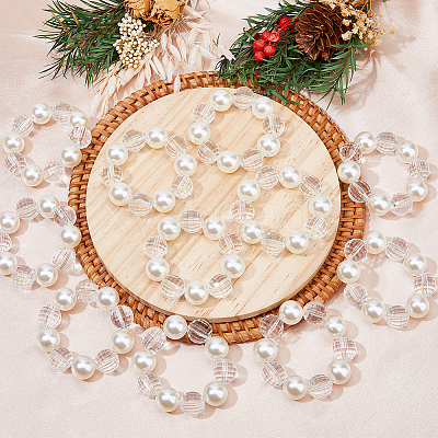 Acrylic Beaeded Napkin Rings AJEW-FH00003-1