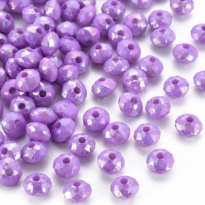 Opaque Acrylic Beads MACR-Q239-018C-06-1