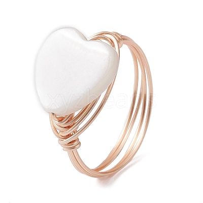 Natural Shell Finger Rings RJEW-TA00227-02-1