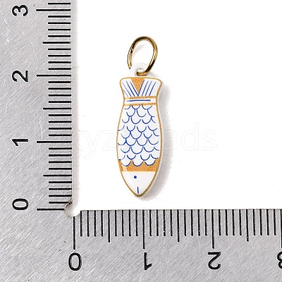 Printing 304 Stainless Steel Pendants STAS-K304-13B-G-1