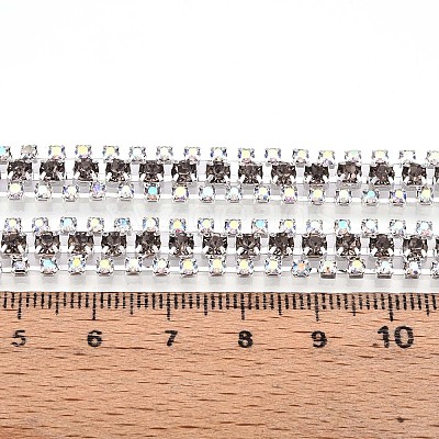 Iron Rhinestone Cup Chains CH-T006-04S-01-1