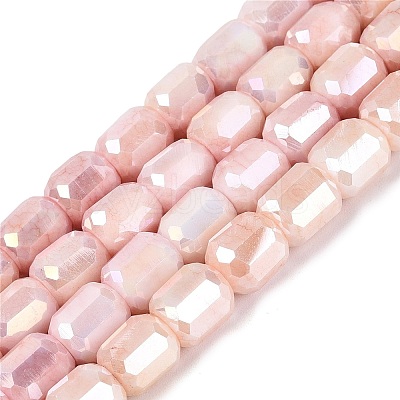 Anti-Tarnish Electroplate Glass Beads Strands EGLA-N027-03A-07-1