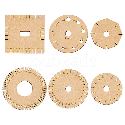 1 Set 6Pcs Wooden Bracelet Knitting Loom Boards TOOL-BC0002-99-1