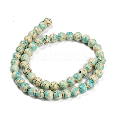 Synthetic Turquoise Beads Strands TURQ-F019-03C-1