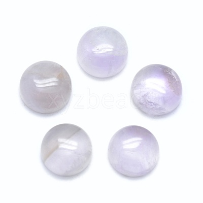Natural Amethyst Cabochons G-E492-H-25-1