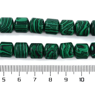 Synthetic Malachite Beads Strands G-L604-E04-01-1