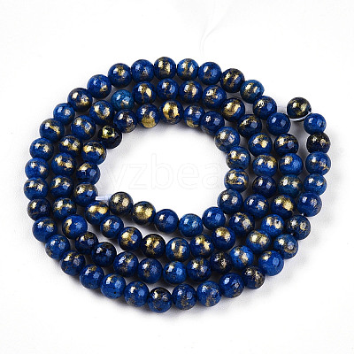Natural Mashan Jade Beads Strands G-A255-A01-04L-1