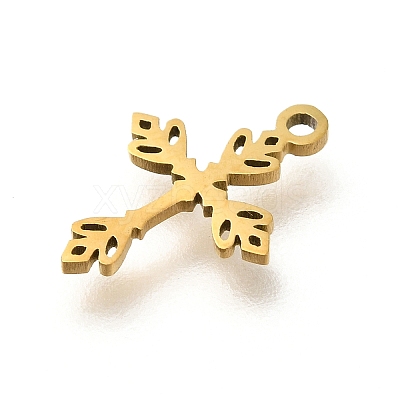 201 Stainless Steel Charms STAS-R132-07G-1
