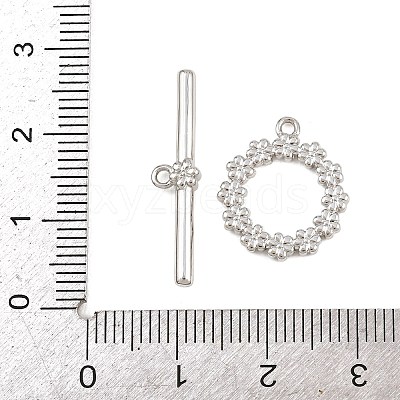 Brass Toggle Clasps KK-G548-34B-P-1