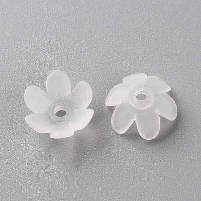 Frosted Acrylic Bead Caps MACR-S371-07A-701-1