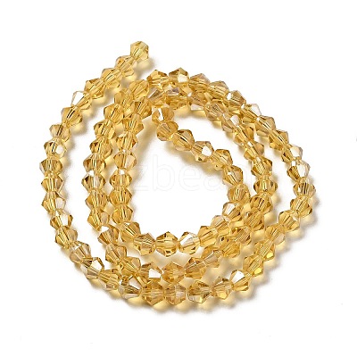 Transparent Electroplate Glass Beads Strands EGLA-S056-4mm-20-1