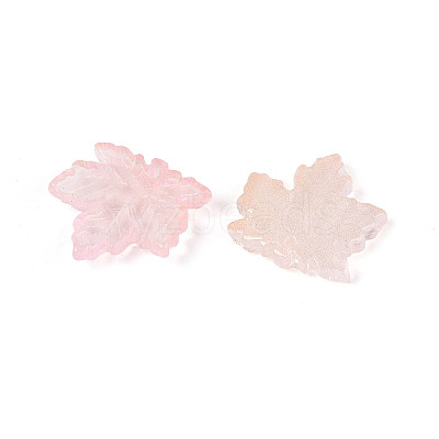 Baking Paint Transparent Glass Pendants DGLA-N014-11B-03-1
