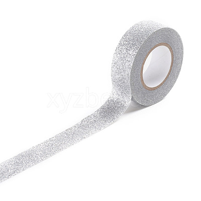 Glitter Foil Masking Tapes DIY-WH0167-10B-1