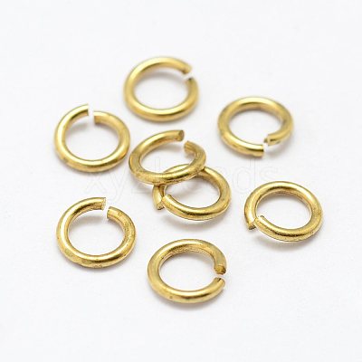 Brass Saw Cut Open Jump Rings LS-KK-P096-08-A-1