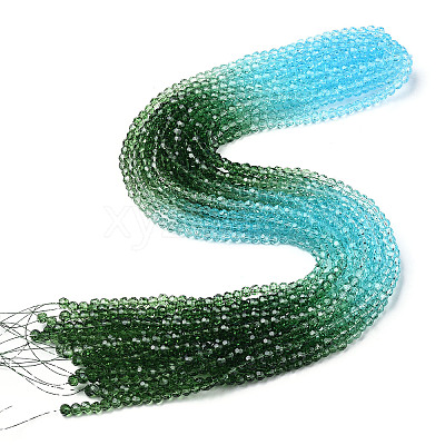 Transparent Glass Beads Strands GLAA-E036-07L-1