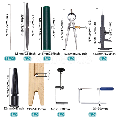 8 Styles DIY Finger Ring Tool Sets TOOL-UN0001-72-1