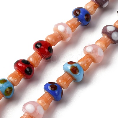 Handmade Evil Eye Lampwork Beads Strands LAMP-S069-01A-07-1