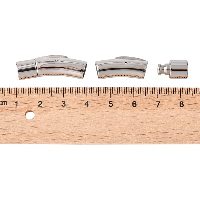 Tarnish Resistant Column 316 Surgical Stainless Steel Bayonet Clasps X-STAS-A021-6mm-1