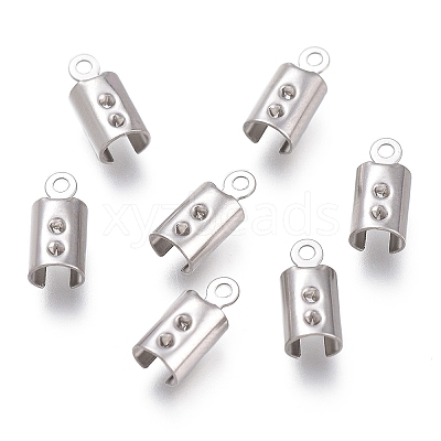 Tarnish Resistant 304 Stainless Steel Folding Crimp Ends STAS-L262-04D-P-1