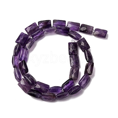 Natural Amethyst Beads Strands G-G286-D01-8x12mm-1