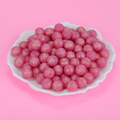 Round Silicone Focal Beads SI-JX0046A-65-1