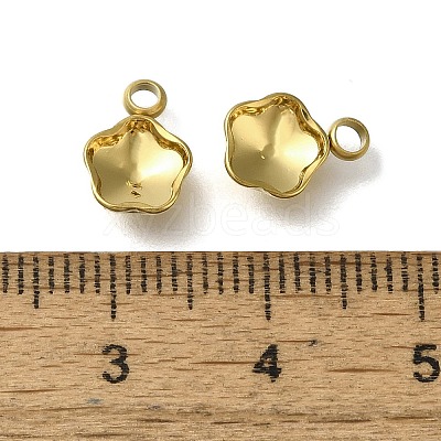 Ion Plating(IP) 304 Stainless Steel Pendant Cabochon Settings STAS-I310-30G-1