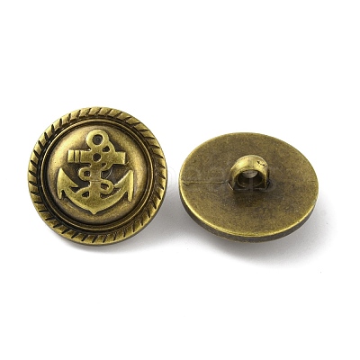 1-Hole ABS Plastic Shank Buttons BUTT-WH0015-73A-1