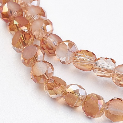 Electroplate Glass Beads EGLA-D028-20-1