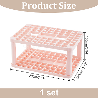 Plastic Cosmetic Brush Storage Stands MRMJ-WH0070-34B-1