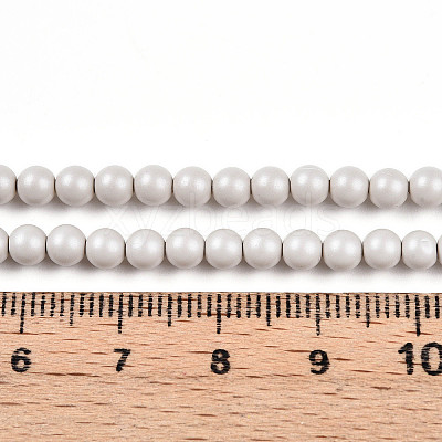 Baking Paint Pearlized Glass Pearl Bead Strands HY-N002-4mm-B05-1