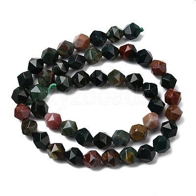 Natural Bloodstone/Heliotrope Beads Strands G-Z119-A16-02-1