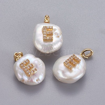 Natural Cultured Freshwater Pearl Pendants KK-L187-A-01E-1