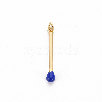 Brass Enamel Pendants X-KK-S362-032A-NR-1