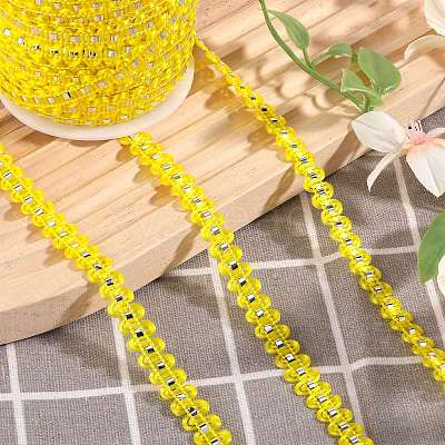 25M Metallic Yarn Lace Ribbons OCOR-GF0003-09H-1