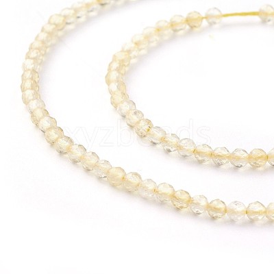 Natural Citrine Beads Strands G-F619-24-2mm-1