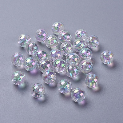 Eco-Friendly Transparent Acrylic Beads PL735-2-1