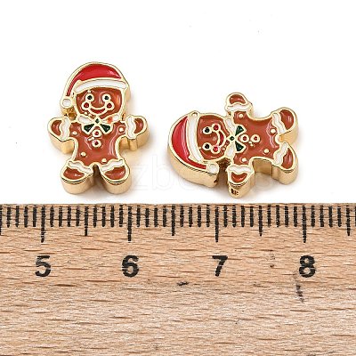 Brass Enamel Beads KK-L255-16G-01-1