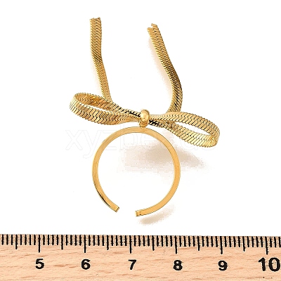 304 Stainless Steel Open Cuff Rings RJEW-R023-03G-01-1