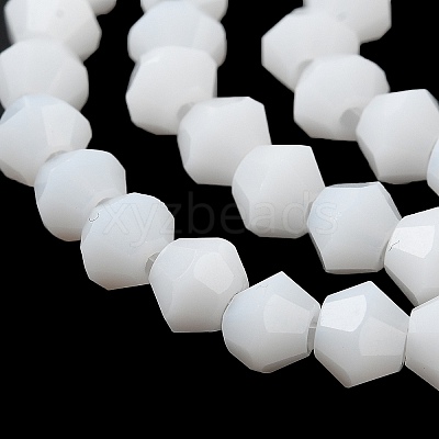 Opaque Solid Color Imitation Jade Glass Beads Strands EGLA-A039-P4mm-D15-1