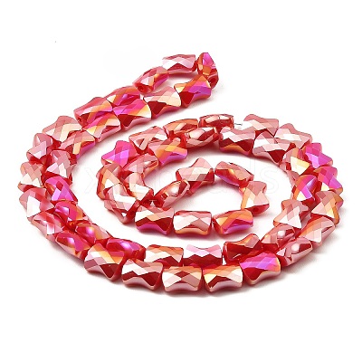 AB Color Plate Glass Beads Strands EGLA-P051-06A-B04-1