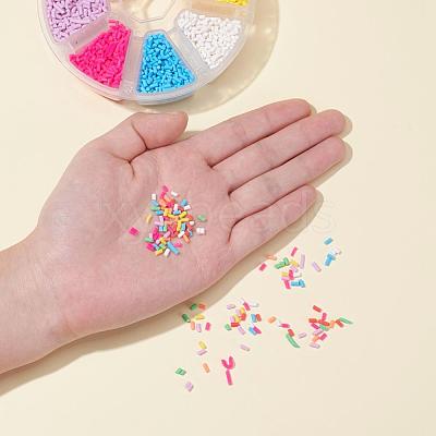 8000Pcs 8 Colors Handmade Polymer Clay Sprinkles CLAY-YW0001-13A-1