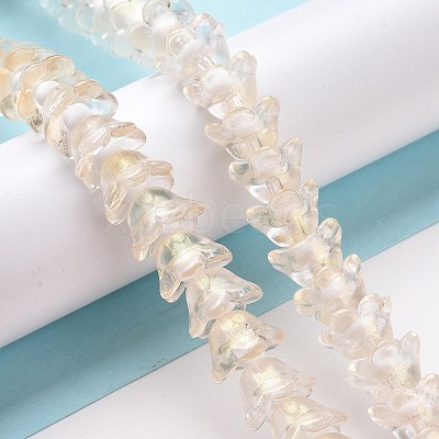 Transparent Glass Beads Strands LAMP-H061-01D-02-1