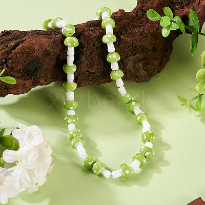 1Strand Handmade Lampwork Beads Strands LAMP-TA0001-84J-1