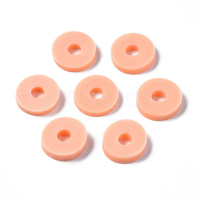Handmade Polymer Clay Beads X-CLAY-R067-6.0mm-B13-1