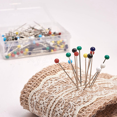 Multicolor 1 Box Length 37mm Round Ball Map Tacks Push Pins with Needle Points FIND-N0002-001-B-1