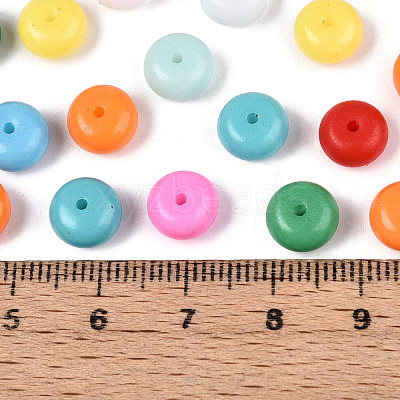 Opaque Baking Paint Glass Seed Beads SEED-N008-03A-M-1