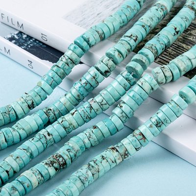 Natural Howlite Beads Strands X-TURQ-L030-04C-01-1