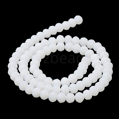 Imitation Jade Solid Color Glass Beads Strands EGLA-A034-J6mm-MD05-1