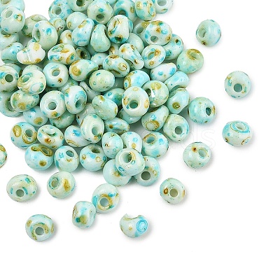 Picasso Glass Seed Beads SEED-Q038-03I-1